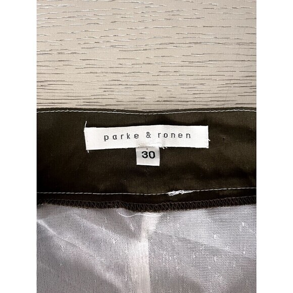 Parke & Ronen Swim Trunks Men's Size 30 Olive Green Drawstrings Board Shorts - Picture 3 of 5